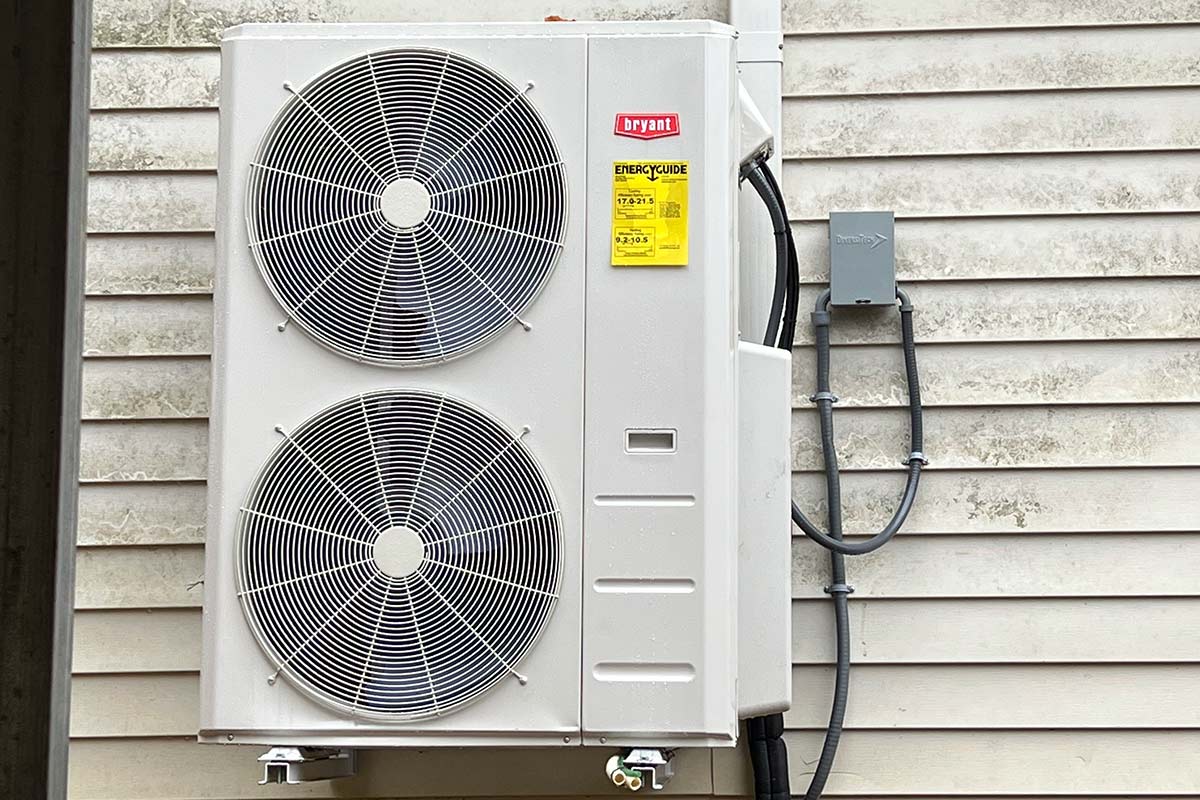 New heat pump on home exterior - Air Conditioning Repair and Installation In Bardstown, KY | Above All Mechanical