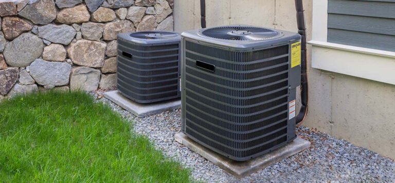 2 New AC compressors installed side-by-side - Air Conditioning Repair and Installation In Bardstown, KY | Above All Mechanical