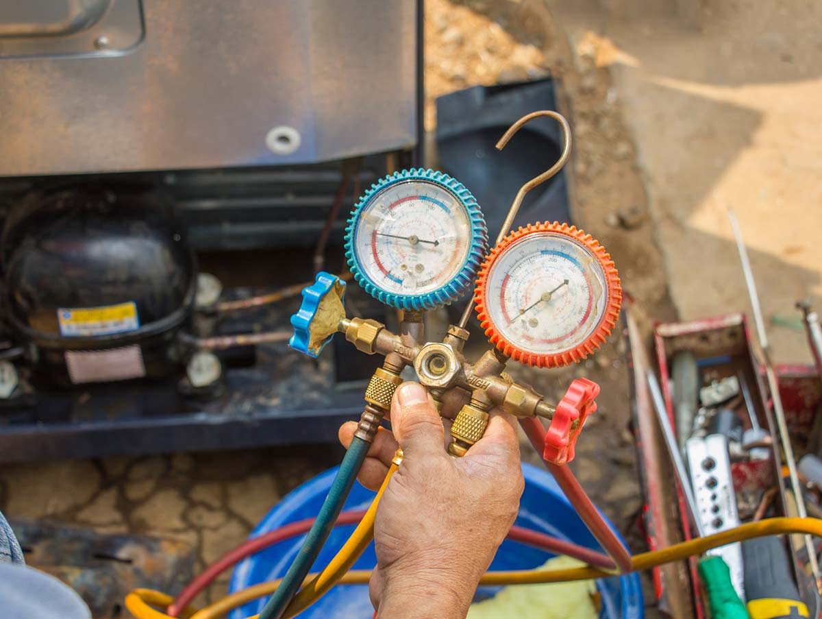 Air Conditioner Repair, Preparing to Charge System - Air Conditioning Repair and Installation In Bardstown, KY | Above All Mechanical