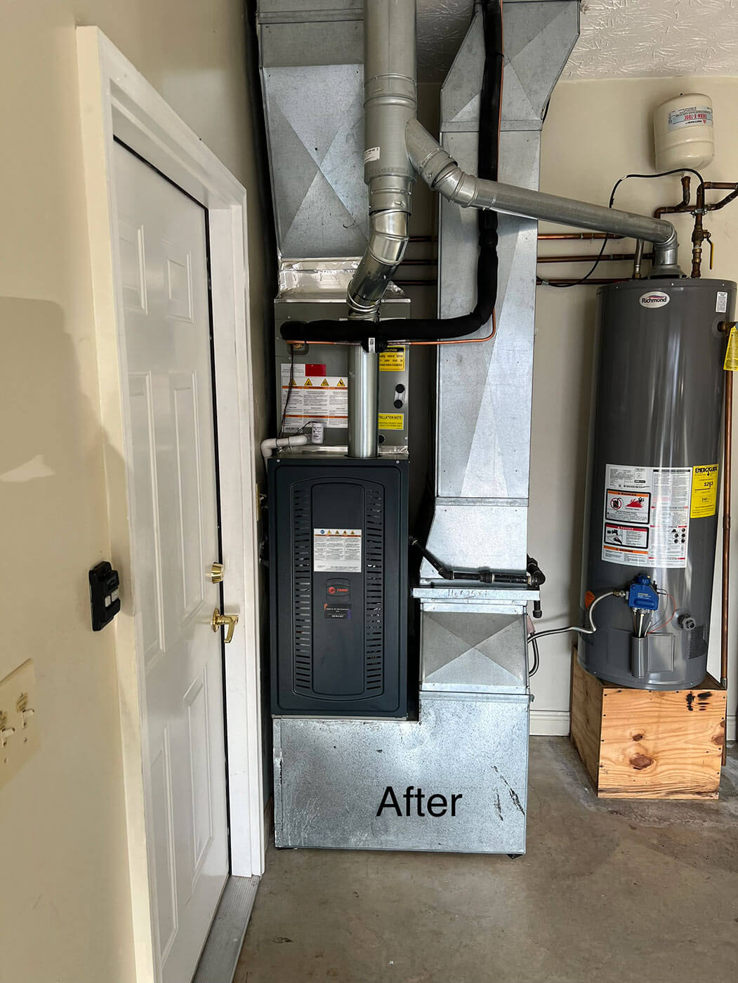 HVAC handler before in garage - above all mechanical - bardstown ky